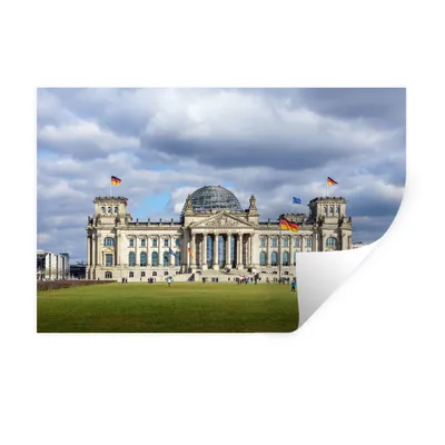 Produktbild von MuchoWow® Wandtattoo Wandsticker Wandaufkleber Reichstag - Berlin - Deutschland 60x40 cm Selbstklebend und Repositionierbar - Wierderverwendbar - Selbstklebend