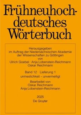 Obrázek produktu pro Frühneuhochdeutsches Wörterbuch. Band 12/Lieferung 1