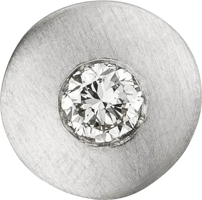 Produktbild von Anhänger Halsschmuck Kreis mit Diamant Brillant 950 Platin, Halsschmuck mattiert