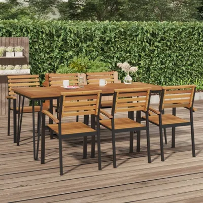 Obrázok produktu pre Maison Exclusive – Záhradný stôl s nohami v tvare vlásenky, 200 x 90 x 75 cm, masívne akáciové drevo