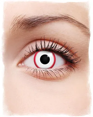 Obrázok produktu pre Eyecatcher Color Fun - Farebné kontaktné šošovky Saw / Saw - 2 kusy (1 pár) - Ideálne na karneval, maškarný ples, Halloween a párty