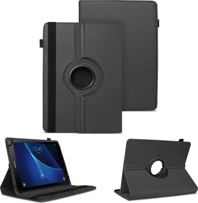 Produktbild von Tablet Hülle für Samsung Galaxy Tab A6 10.1 2016 Tasche Case Cover 360° DrehbarFarben:Schwarz
