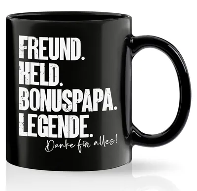 Zdjęcie produktu dla Kubek z napisem dla "Najlepszego Taty" o pojemności 320 ml, czarny, ceramiczny. Idealny prezent na Dzień Ojca