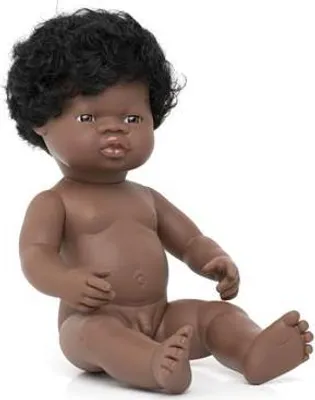 Produktbild von Miniland Puppe afrikanischer Junge 38cm realistisch Lernspielzeug
