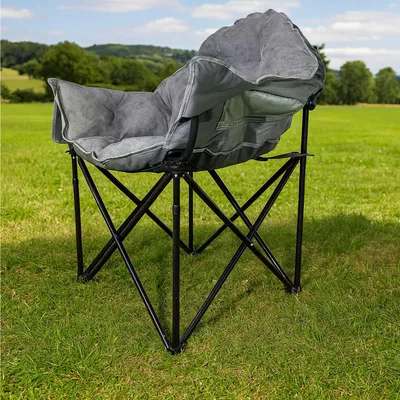 Produktbild von Klappbarer Komfortsessel mit weichem Velvet Bezug