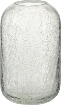 Produktbild von J-Line Windlicht Rissig Glas Transparent Small