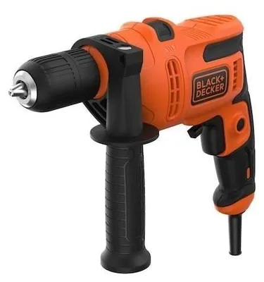 Immagine prodotto di Trapano a percussione - BLACK & DECKER - BEH200K-QS - 500 Watt - Mandrino autoserrante a 1 velocità - 13 mm