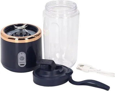 Immagine prodotto di Frullatore compatto da 300 ml, blu, con 6 lame per frullati