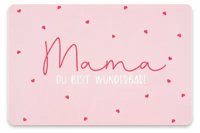 Produktbild von PPD Mama D@H Tray, Frühstücksbrettchen, Brettchen, Frühstück, Resopal, Rosa, 14.3 x 23.3 cm, 586002073