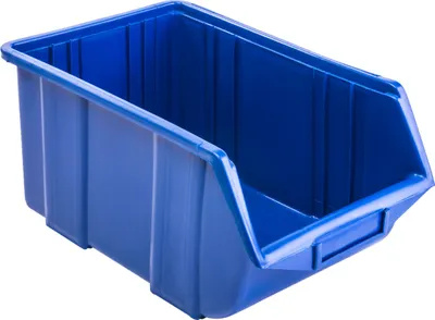 Produktbild von 20 x Lagerboxen Stapelboxen Sichtlagerkasten Eco Box Blau 34,5x22,5x16,5cm Sortierkasten
