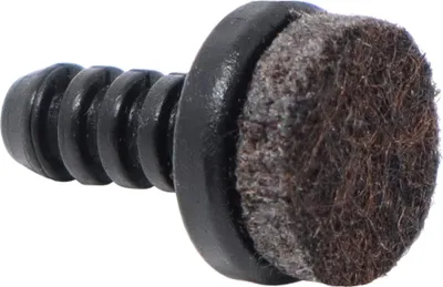 Produktbild von Möbelgleiter 16 Stück mit Filz schwarz - Ø 5-6 mm
