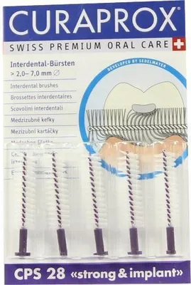 Produktbild von Curaprox Cps 28 Interdentalb.violett 5 St