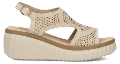 Produktbild von Filippo Keilsandalen DS681925BE mit 6 cm Keilabsatz und offener Zehenpartie