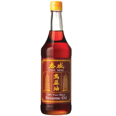 Produktbild von Chee Seng | Schwarzes Sesamöl - 650 Ml - Asiatische Küche - Kochen Mit Sesamöl - Allergiefrei