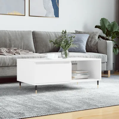 Obrázek produktu pro Maison Exclusive – konferenční stolek bílý 90 x 50 x 36,5 cm dřevěný materiál