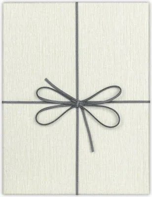 Image de ZEP Box Piacenza B 32x32x4 cm Boîte cadeau avec noeud Gris
