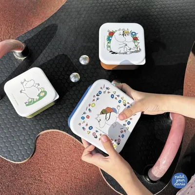 Immagine prodotto di Moomin, set di 3 contenitori per il pranzo per bambini, in polipropilene