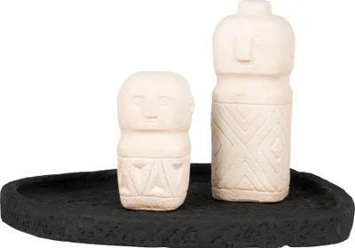 Zdjęcie produktu dla Czarna miska cementowa 26,5 x 26 x 2 cm
