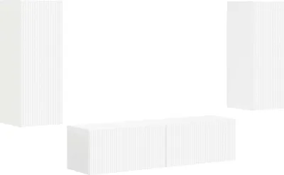 Immagine prodotto di vidaXL Set di due mobili TV, colore bianco, materiale: legno composito