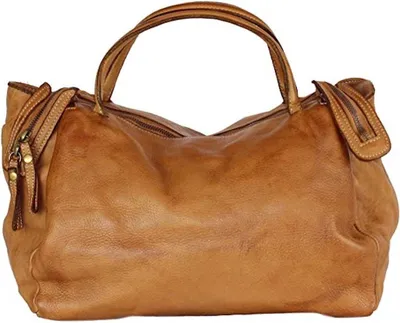 Produktbild von BZNA Handtasche Diana cognac Designer Schultertasche Tasche Ledertasche