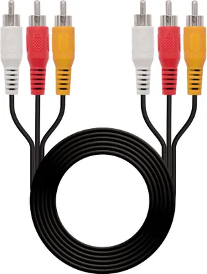 Produktbild von Nanokabel - 1,8m rca audio/video Kabel 3xrca/m-3xrca/m Verbindung