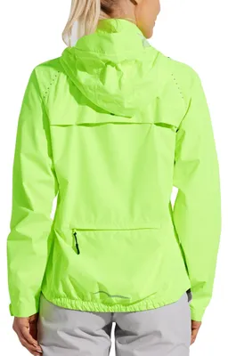Produktbild von Wasserdichte Fahrradjacke Damen mit Faltbarem Kapuze