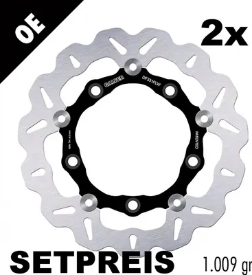 Produktbild von Bremsscheibe Set Galfer 2x DF331FLW WAVE® schwimmend vorne 260x4,5mm für Suzuki AN Burgman 250 / 650 ccm Bj. 2004 - 2007