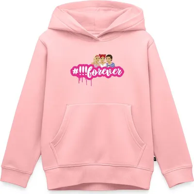 Produktbild von Spreadshirt Die Drei Ausrufezeichen #forever Kinder Premium Hoodie, 158/164 (12 Jahre), Rosa