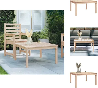 Produktbild von vidaXL Gartentisch 82,5x82,5x45 cm Massivholz Kiefer -  Gartentische