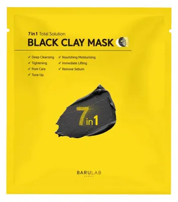 Imagen del producto de Mascarilla de arcilla negra "7 en 1" de Barulab, 25g