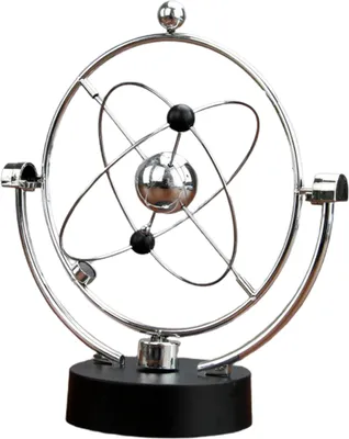 Produktbild von Bewegungsmaschine freistehende rotierbare Schmiedeeisenrahmen Physik Himmelskugel Perpetual Bewegung Spielzeug Home Dekoration-C