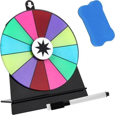 Produktbild von Famanu Glücksrad - Interaktives Spiel mit 12 anpassbaren Zonen - Multicolor
