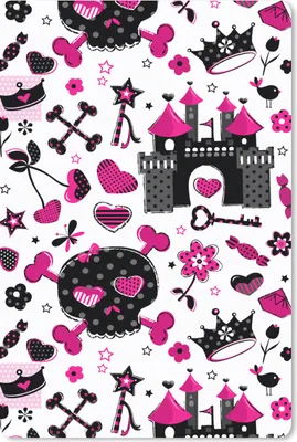 Produktbild von MuchoWow® Mauspad Mousepad Mädchen - Krone - Herz - Muster - Mädchen - Kind - Kinder 18x27 cm - Mousepads - Maus Mat - Pad - Mausunterlage