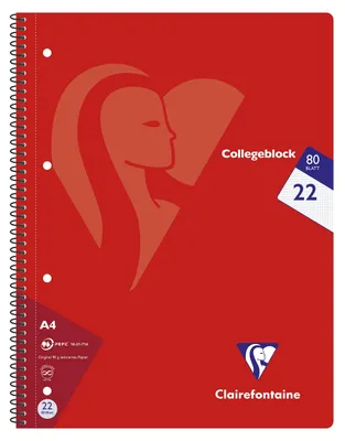 Zdjęcie produktu dla Clairefontaine 307252C, 5 zeszytów formatu A4, 80 kartek w kratkę, różne kolory