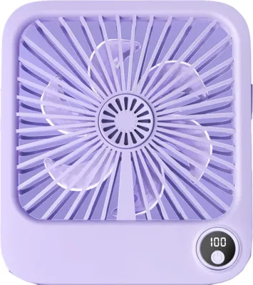 Produktbild von Tischventilator mit verstellbarem Ständer W30 lila