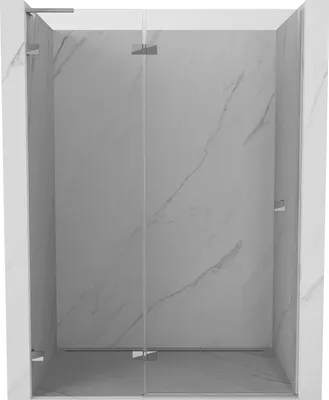 Immagine prodotto di Mexen Lunar L porta doccia battente sinistra 135 cm, trasparente, cromo - 834L-135-000-01-00-L