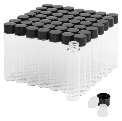Produktbild von Solidchoice - 50 Stück, 5 ml, transparente Glasflaschen mit Schraubverschluss