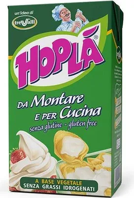 Produktbild von Trevalli Hopla Panna da montare e per cucina Sahne zum Kochen Gluten-frei basierend auf pflanzlichen Fetten 1000ml