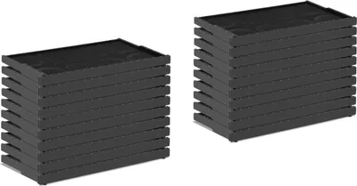 Produktbild von Expondo Wiesenfield Mittelwand mit Rahmen - 20 Stück - Kunststoff - 483 x 232 mm