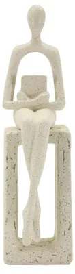 Zdjęcie produktu dla o Ferretti Stons Figurka creme 8.5x6.5x24 cm polyresin lesende Dekofigur
