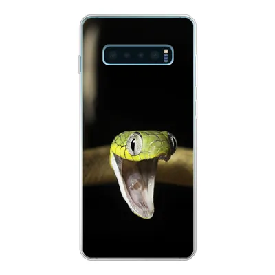 Produktbild von MuchoWow® Handyhülle Schutzhülle Hülle für Samsung Galaxy S10 Lite Schlange - Tier - Schwarz Silikon Softcase Handy Hülle - Schutz