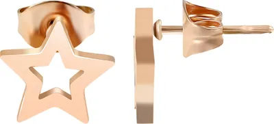 Produktbild von Akzent Edelstahl Ohrstecker Stern