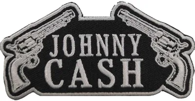 Produktbild von Johnny Cash - Pistole - Patch - Baumwolle RO4319 (Einheitsgröße) (Schwarz/Grau)