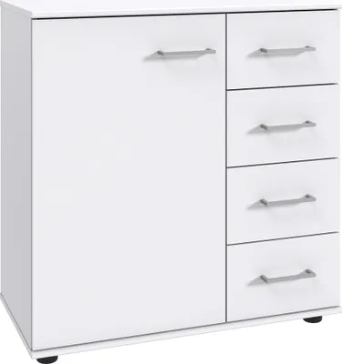 Produktbild von Kommode 81 cm breit modern in weiß TREVISO-43
