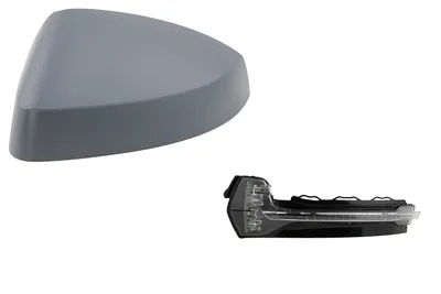 Produktbild von Spiegelkappe + LED-Spiegelblinker passend für Audi A3 8V 04/12- Links Fahrersei. 8V0857527EGRU 8V0857527BGRU 8V0857527E 8V0857527B 8V0949101 8V Johns