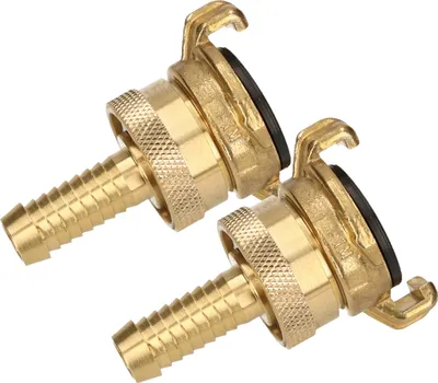 Zdjęcie produktu dla KOTARBAU® Zestaw 2 szybkozlaczy 1/2" do weza ogrodowego o srednicy 13 mm z mozliwoscia obrotu o 360°
