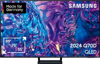 Produktbild von Samsung Q70D 55" QLED 4K Tizen OS™ Smart TV 2024 GQ55Q70DATXZG