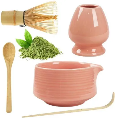 Produktbild von Matcha-Set - authentische Tee-Erfahrung - Set von 5 - Keramik und Bambus