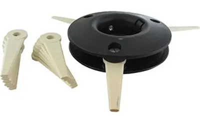 Image de Disque adaptable pour couteaux mobiles pour débroussailleuses Shindaiwa - Stihl. Diamètre de raccordement 25,4 et 20,0 mm. 12 lames de rechange.