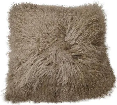 Produktbild von Lammfellkissen - TIBET - Farbe: Cappuccino